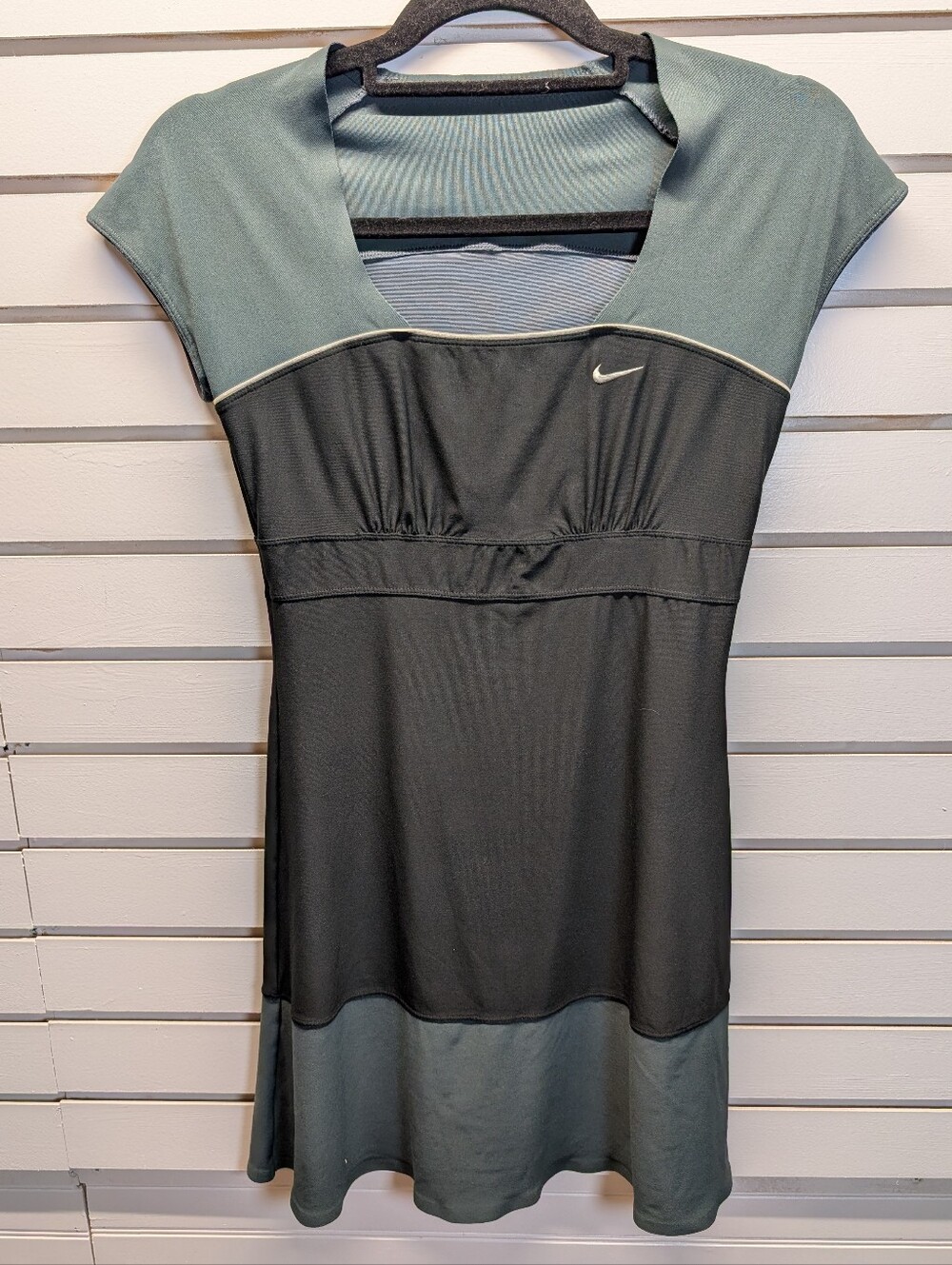 Nike Women's Mini Dress Teal and Charcoal